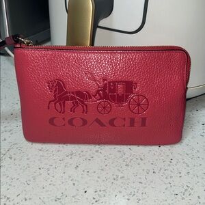 Coach Pink Wristlet Clutch